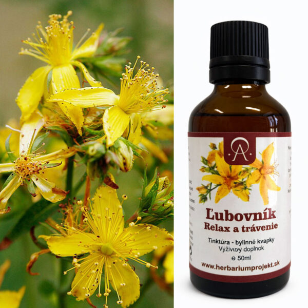 Ľubovník, relax a trávenie, tinktúra, 50ml