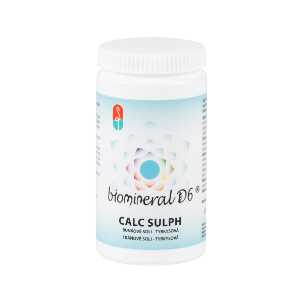 CALC SULPH -detoxikácia tkanív - bunková soľ Calcium sulphuricum (tyrkysová), 180 pastiliek
